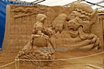 Ahlbeck; Sandskulpturenausstellung