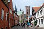 Ribe Altstadt, Blick auf den Dom